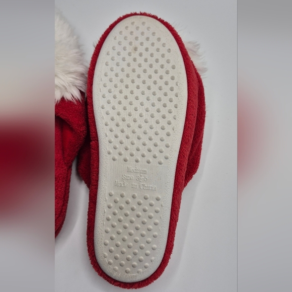 American Girl Red and White Kids Slippers - Picture 4 of 5